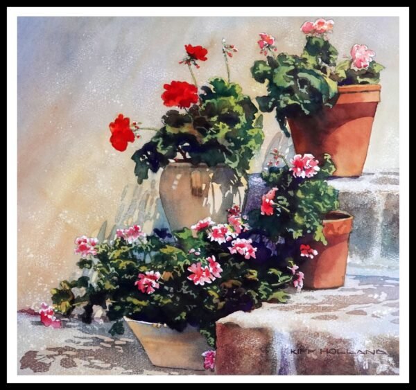 COP 1277 Geranium Pots II